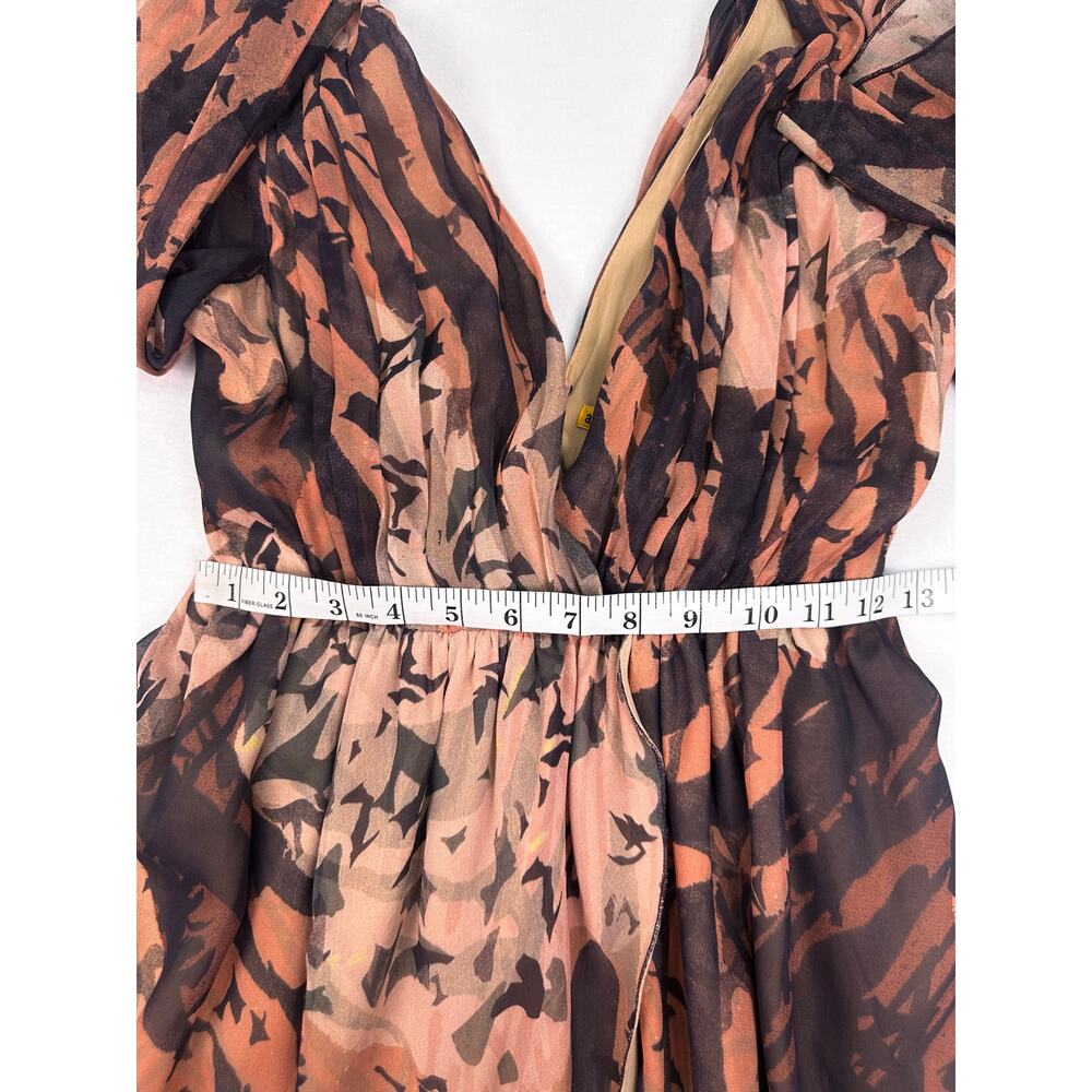 Alice + Olivia Silk Blush Floral Print Mini Dress Size Small Gossip Girl - Picture 8 of 10